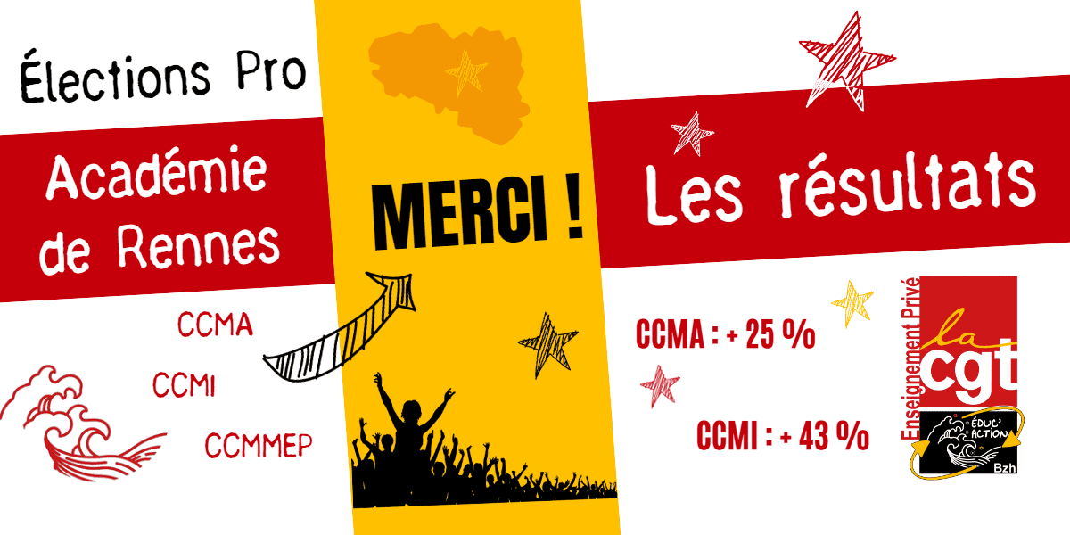 Elections pro : résultats academie de rennes Merci électeurs electrices